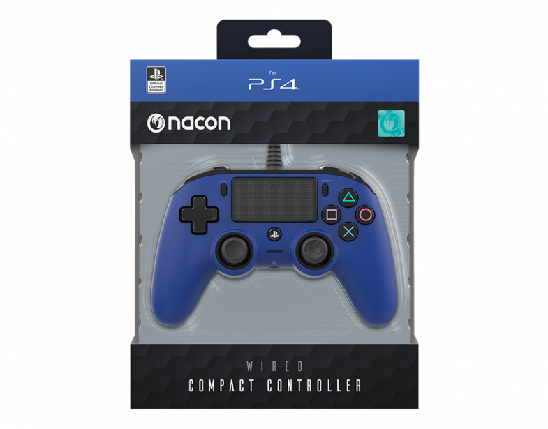 Joystick Wired Compact Controller PS4 Azul-4