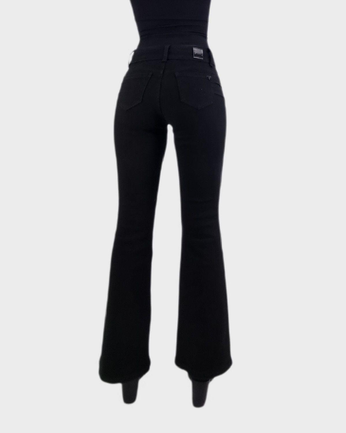 Jeans flare bottom black-1