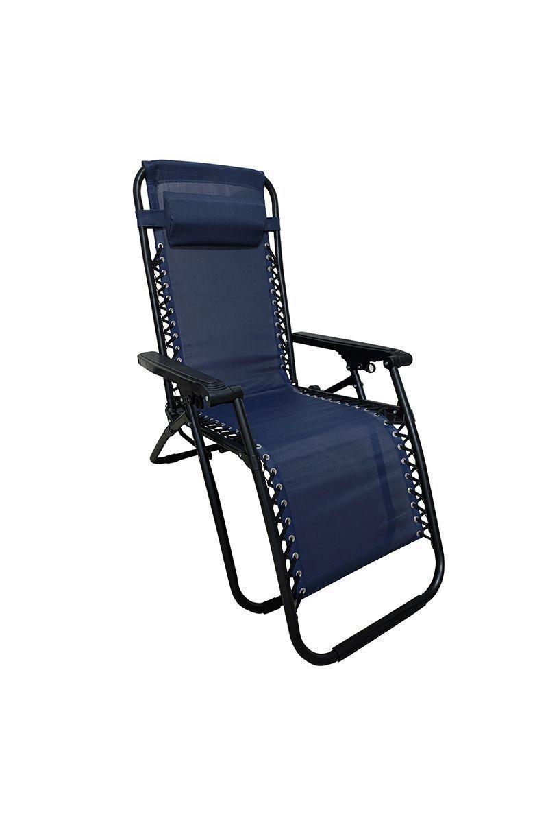 Reposera reclinable para patio NOVAHUS azul-0