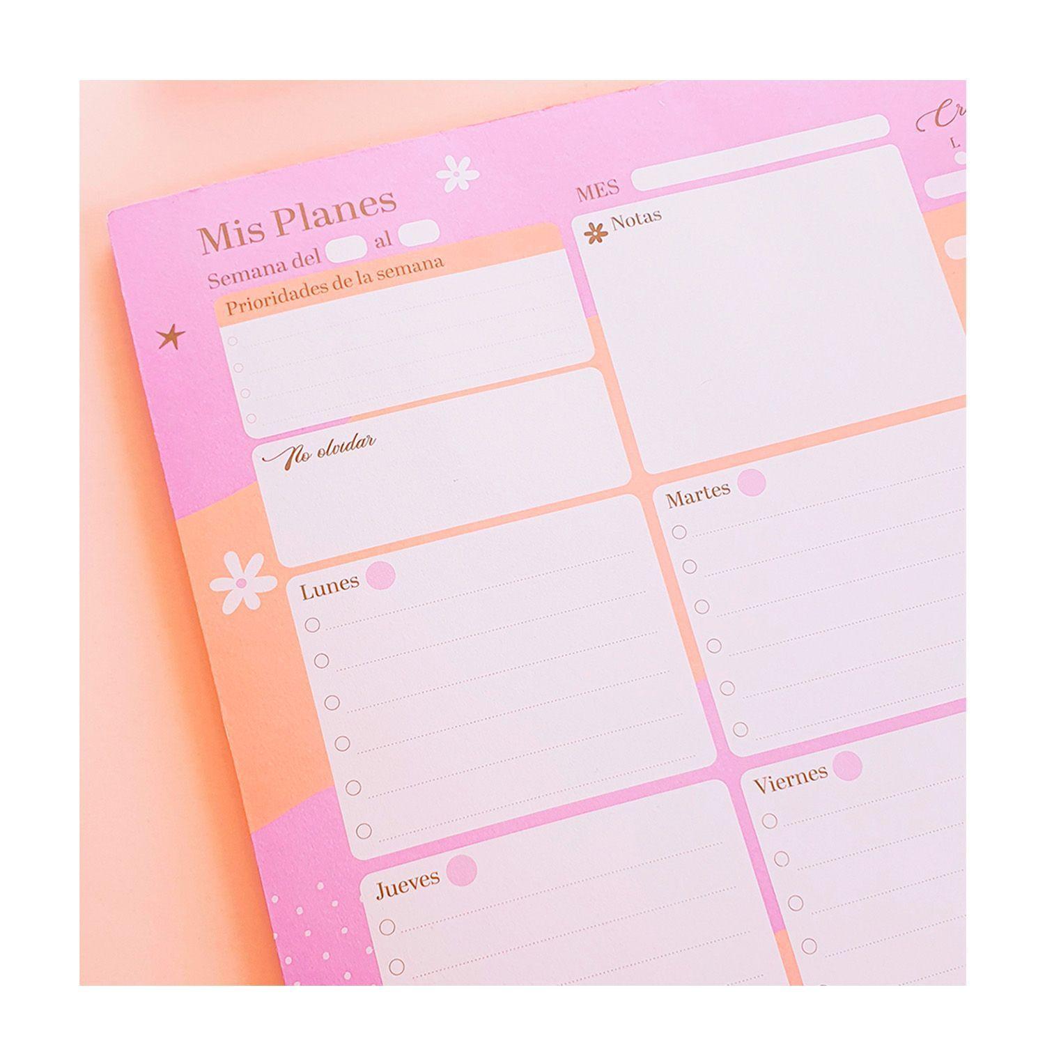 Planner semanal “Mis Planes” y  Lista de tareas “Mi lista”-2