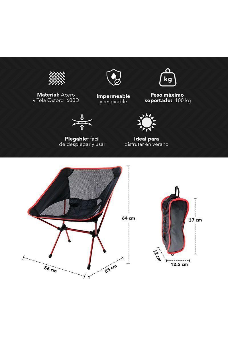 Silla Camping Baja Negro-2