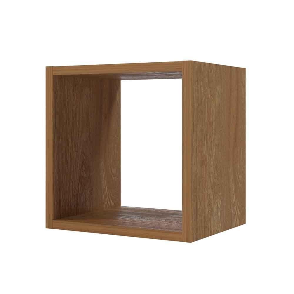 Repisa CUBO Silcosil 28x22x28cm. Color Madera-2