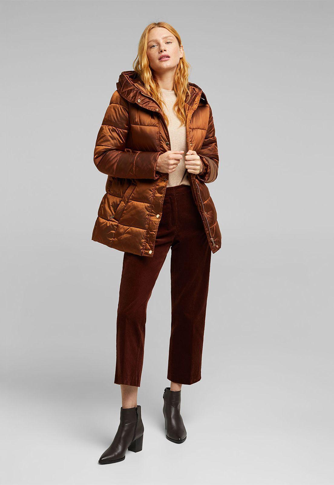 Parka Mujer Con Capucha Thinsulate™ De 3M™ Esprit Marrón-2
