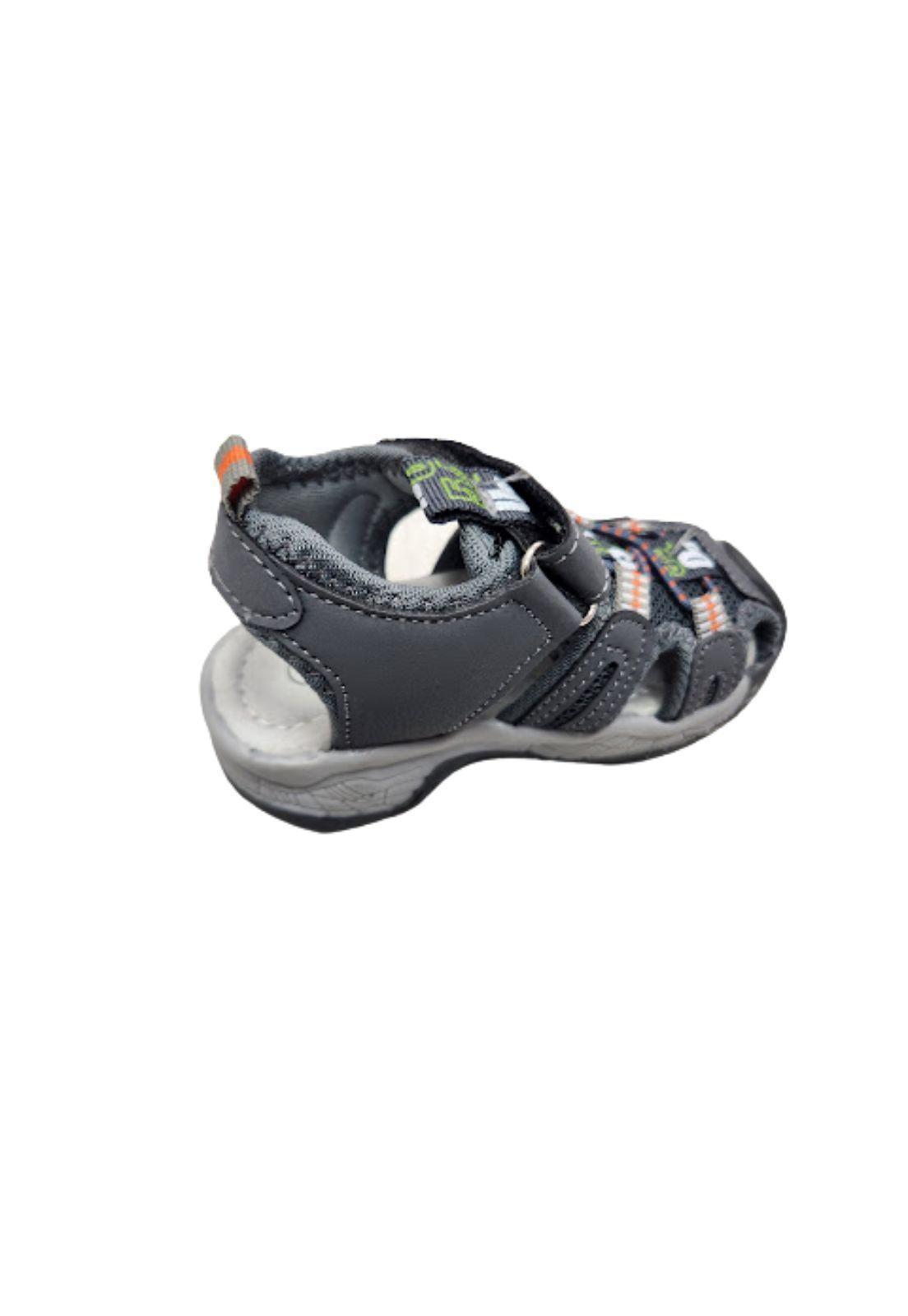 Sandalia Niño Gris Velcro-1