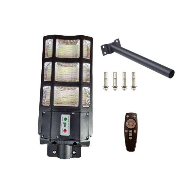 Foco Led Solar 600w Poste Exterior Focos Solares Potentes + Base-2