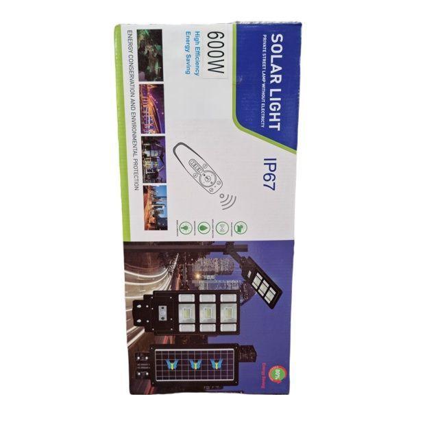 Foco Led Solar 600w Poste Exterior Focos Solares Potentes + Base-4