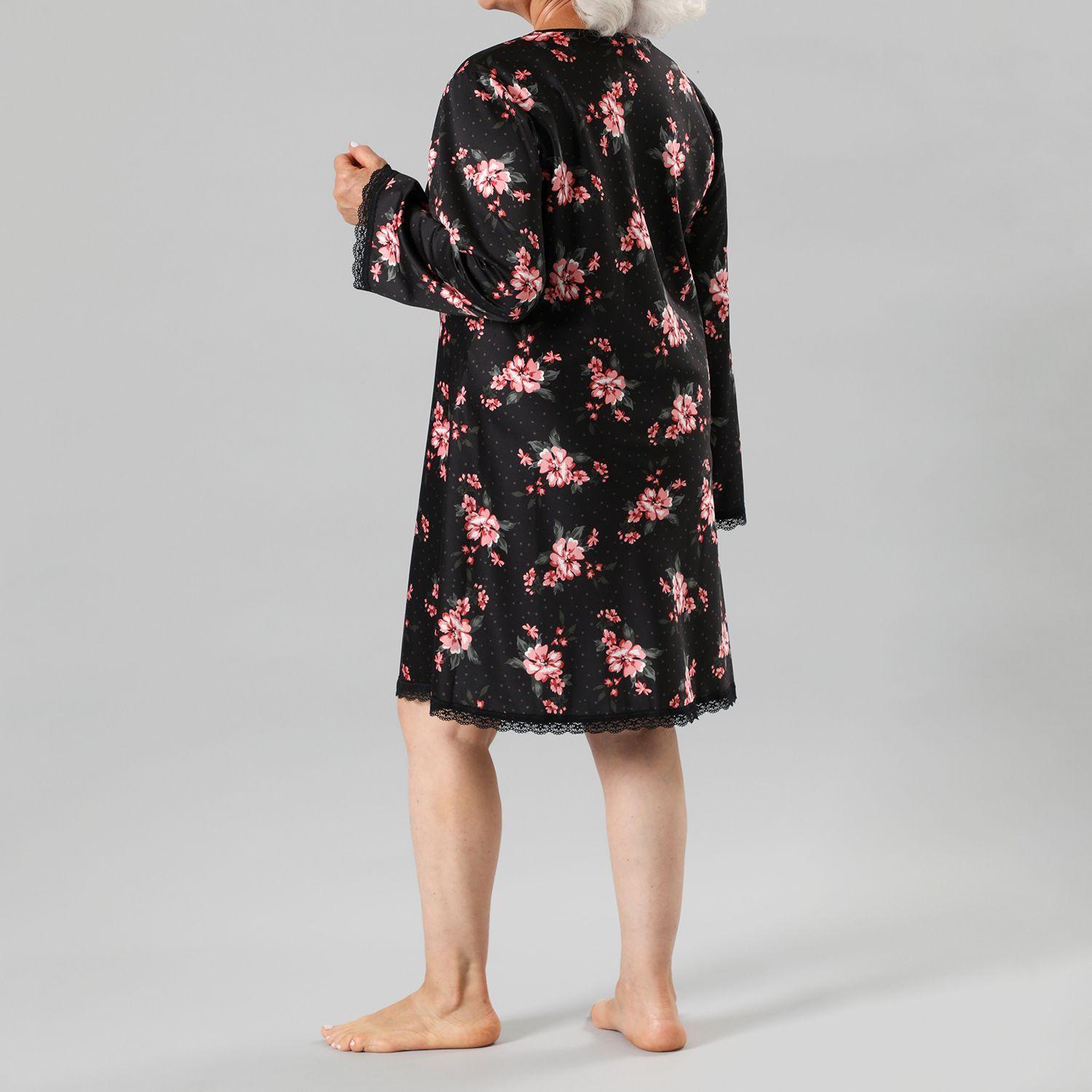 Camisola Amarra Satin Print M/Larga-1