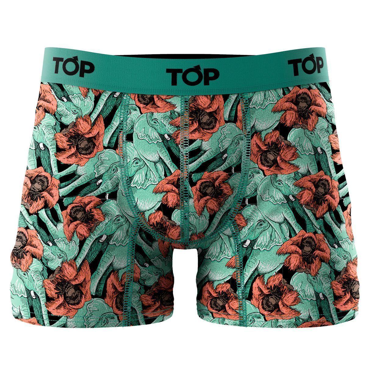 Boxer Medio Animal Top Algodón Pack 4 C2-4
