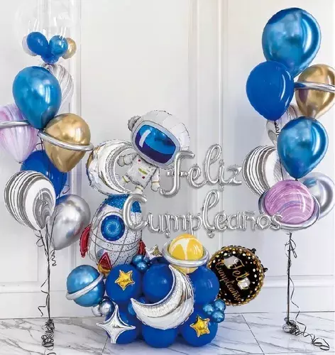 Set De Cumpleaños Globos Astronauta-1