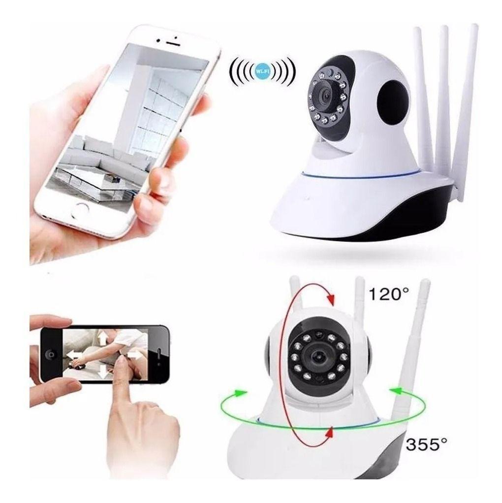 Camara Ip Wifi Seguridad Motorizada 360 Hd Vision Nocturna-1