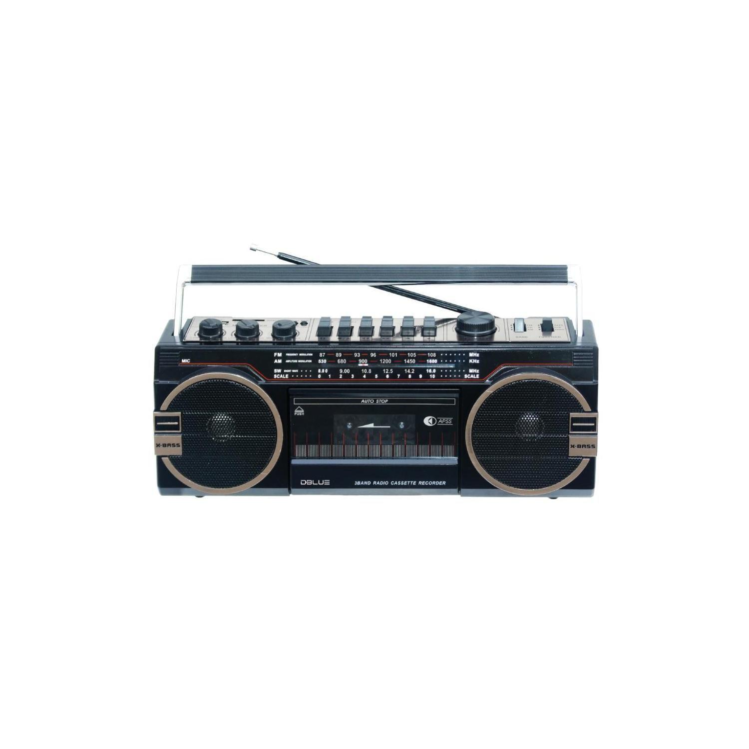 Radio Retro Cassette AM FM SW 10W Puerto USB Audiopro-0