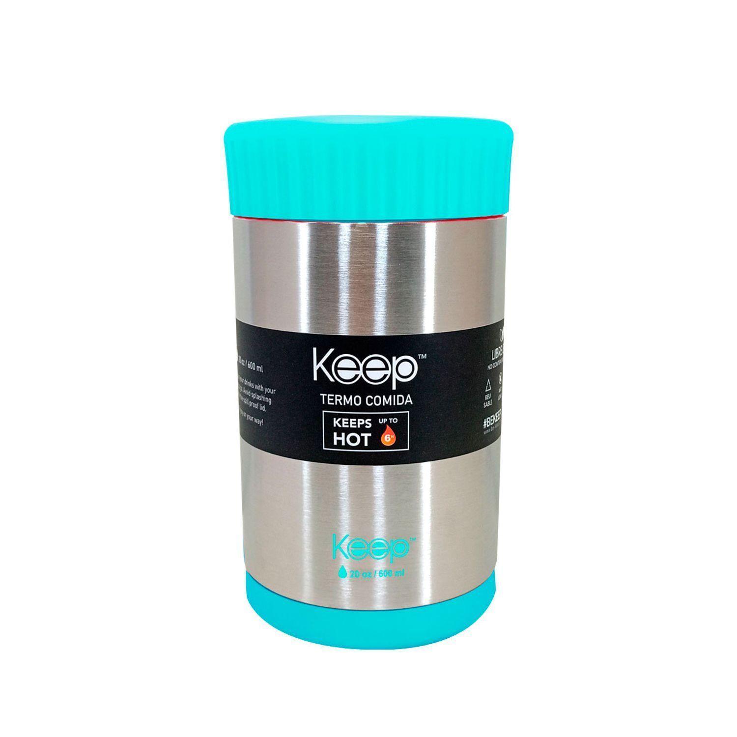 Termo Para Comida Acero Inoxidable 600 ml Celeste - Keep-1