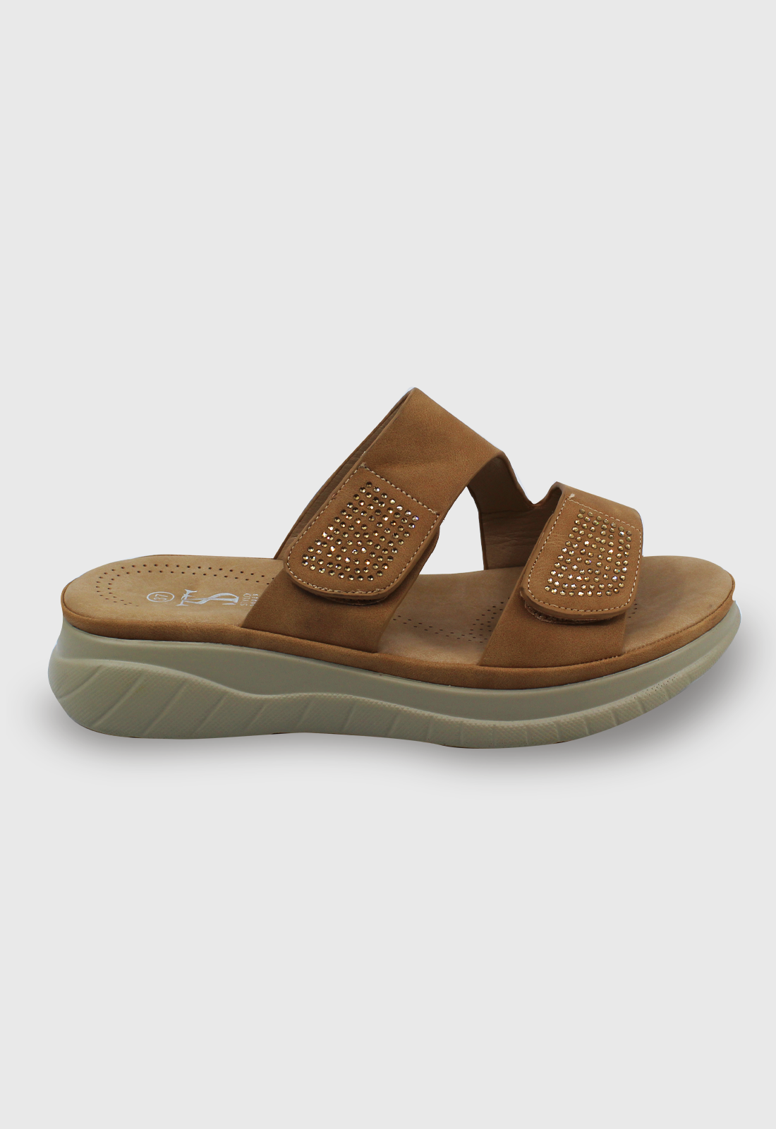 Sandalia Nadia camel Stylo Shoes-0