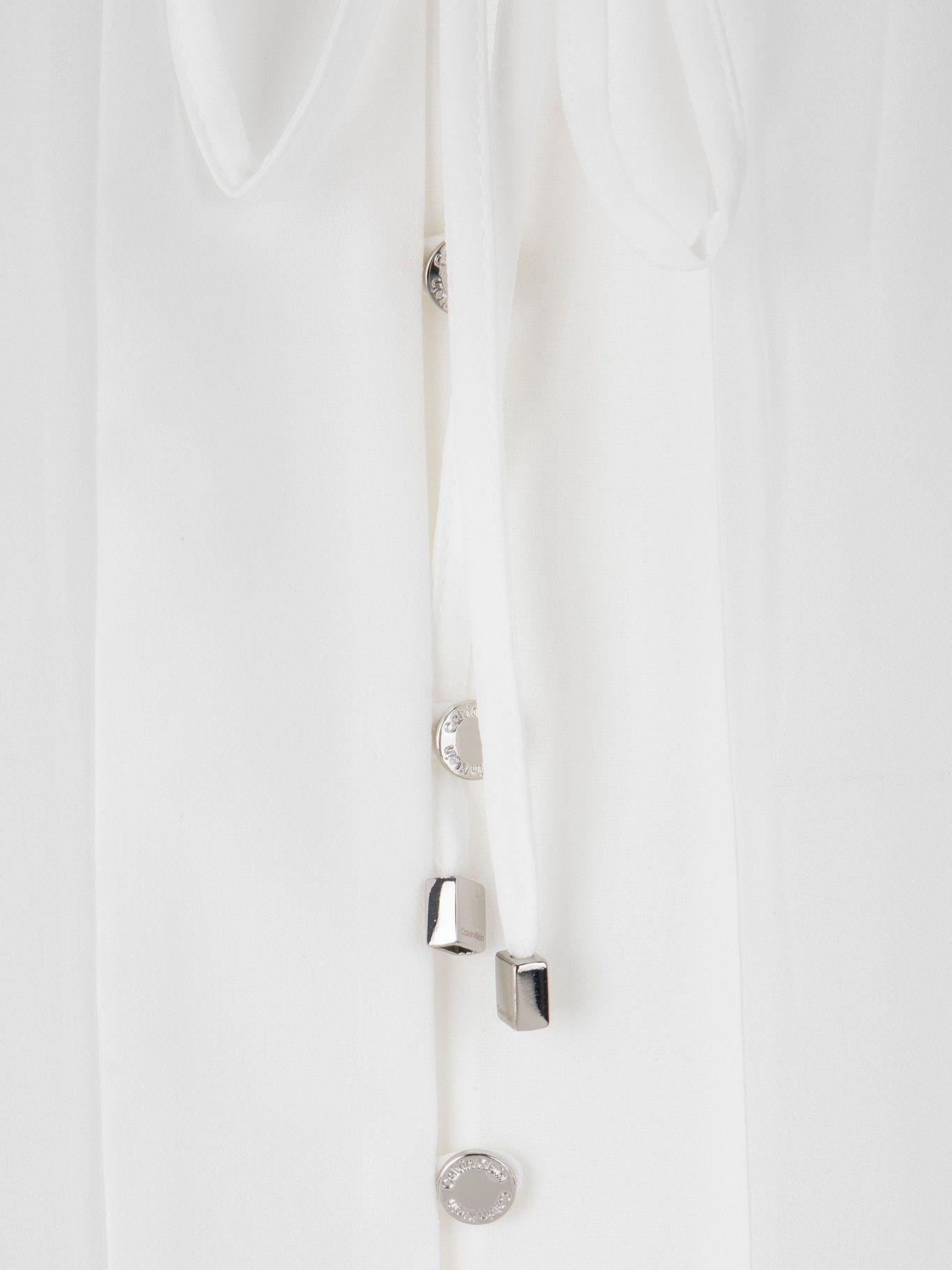 Blusa con Cintura Ajustable Blanco Calvin Klein-2