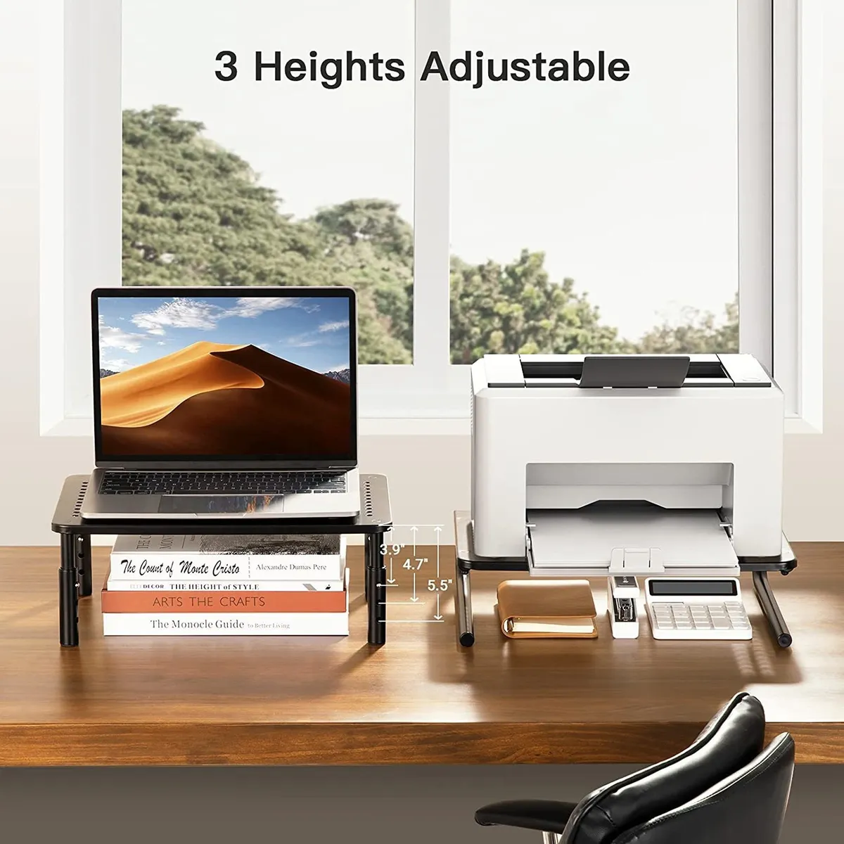 Soporte Monitor, Notebook, PC, Impresora. 3 Niveles-4