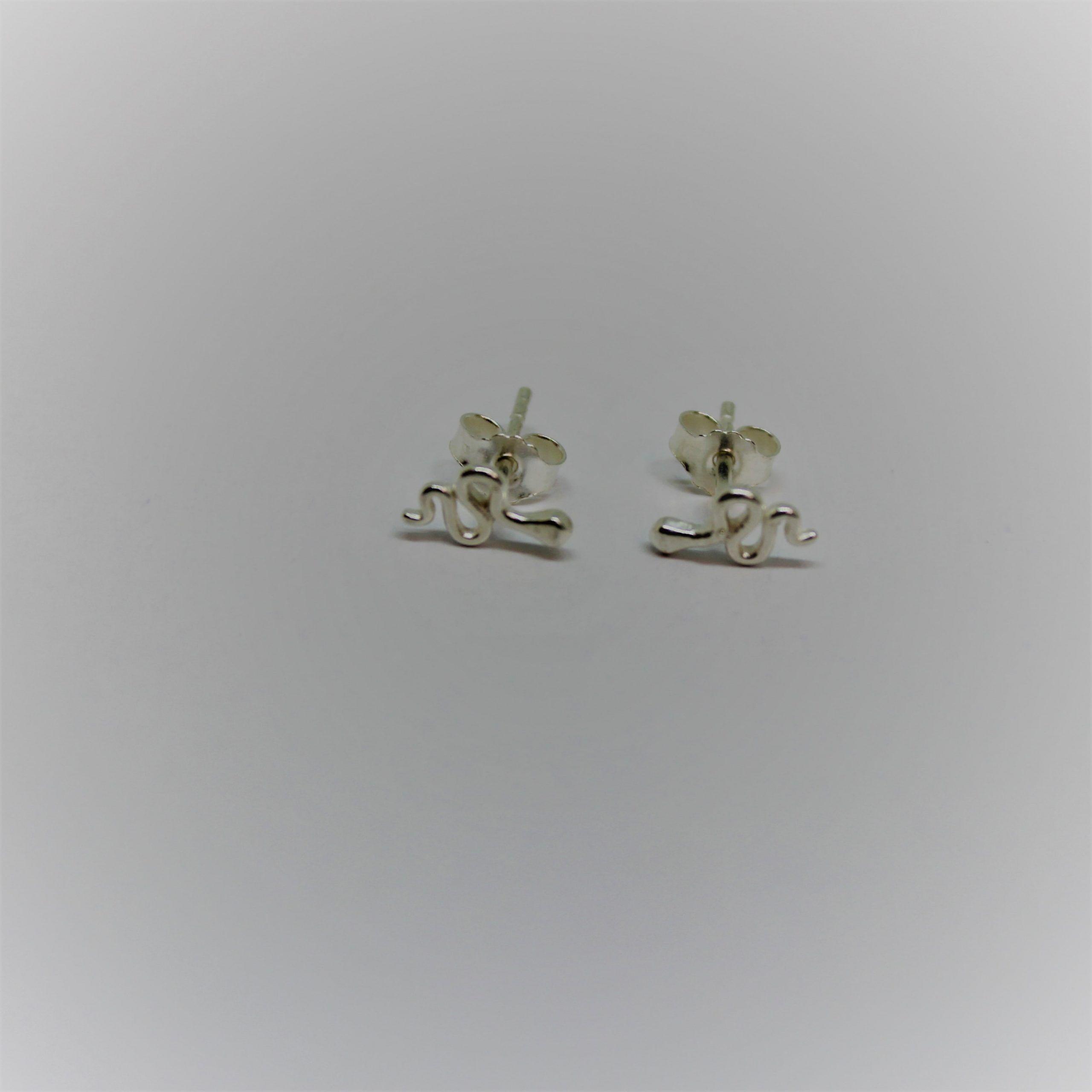 Aros Serpiente mini Plata Philippa Joyas-0