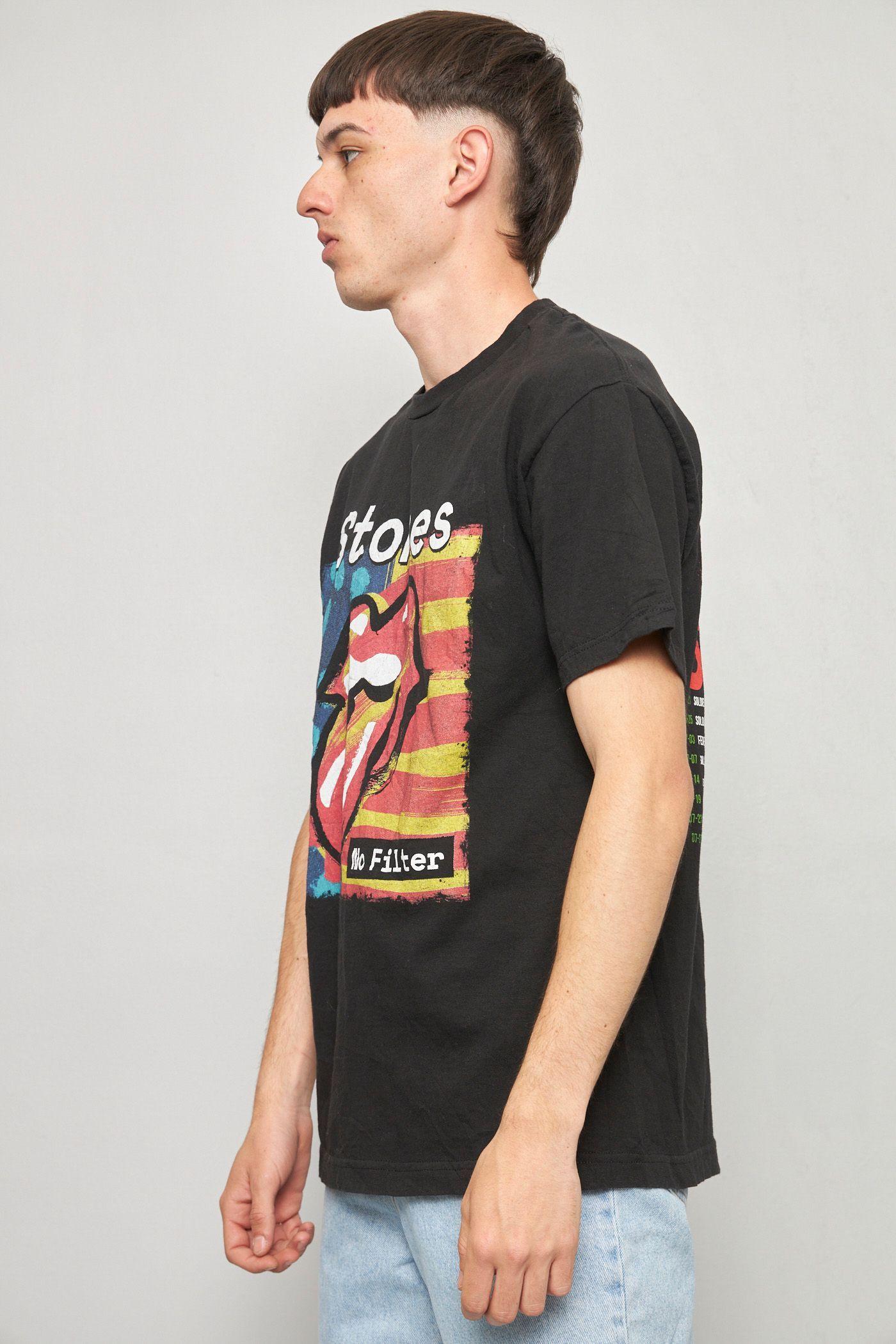 Polera casual reciclado negro nostalgic talla M  -1