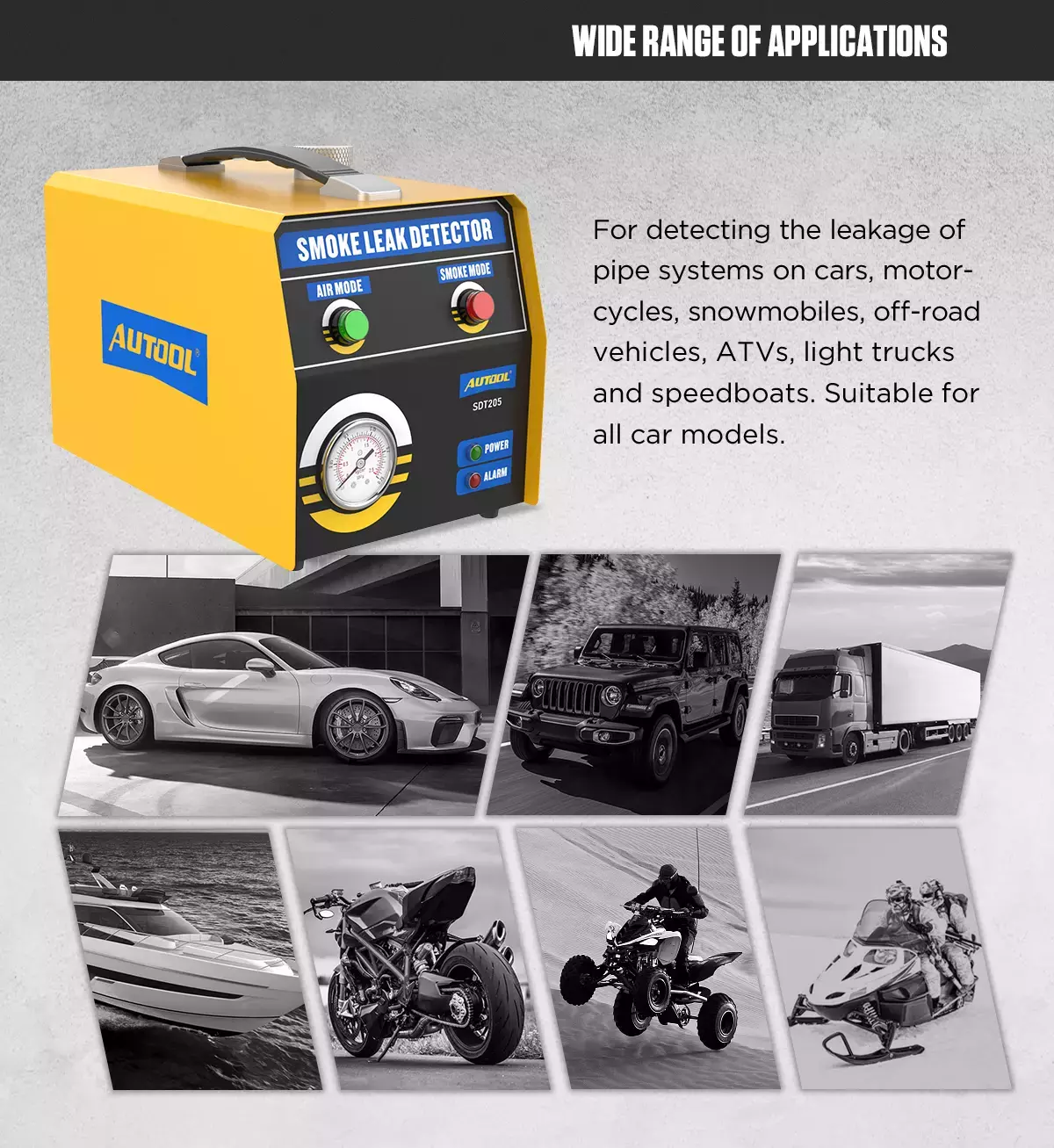 Localizador Fugas Humo SDT205 12v -3
