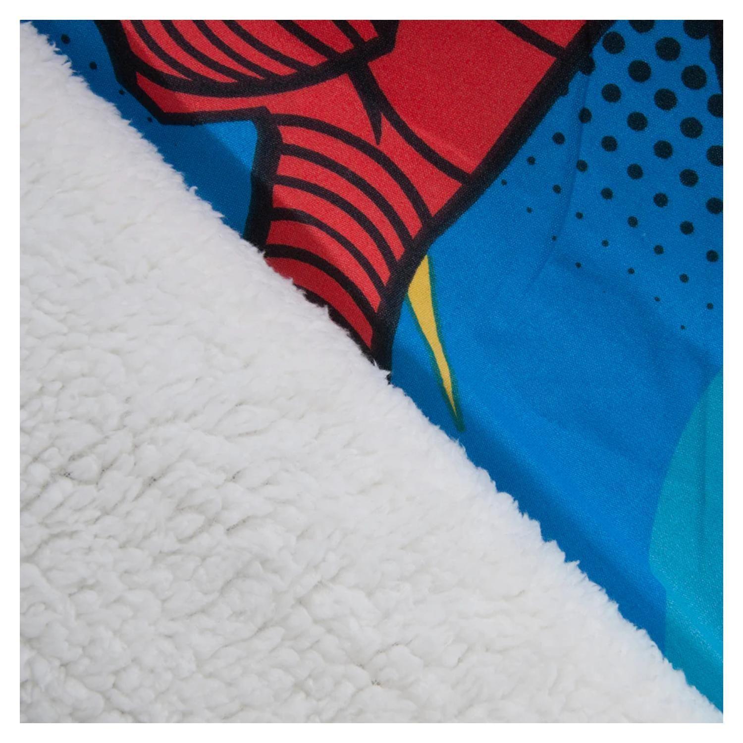 Plumon 1.5 Plazas Microfibra Infantil Azul SpiderMan Mashini-3