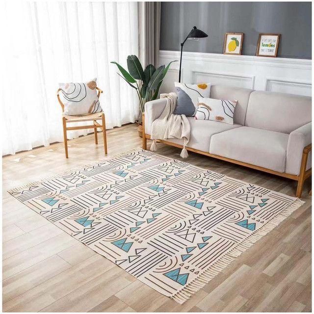 Alfombra bohemia de estilo etnico 180x200 cm-09-0