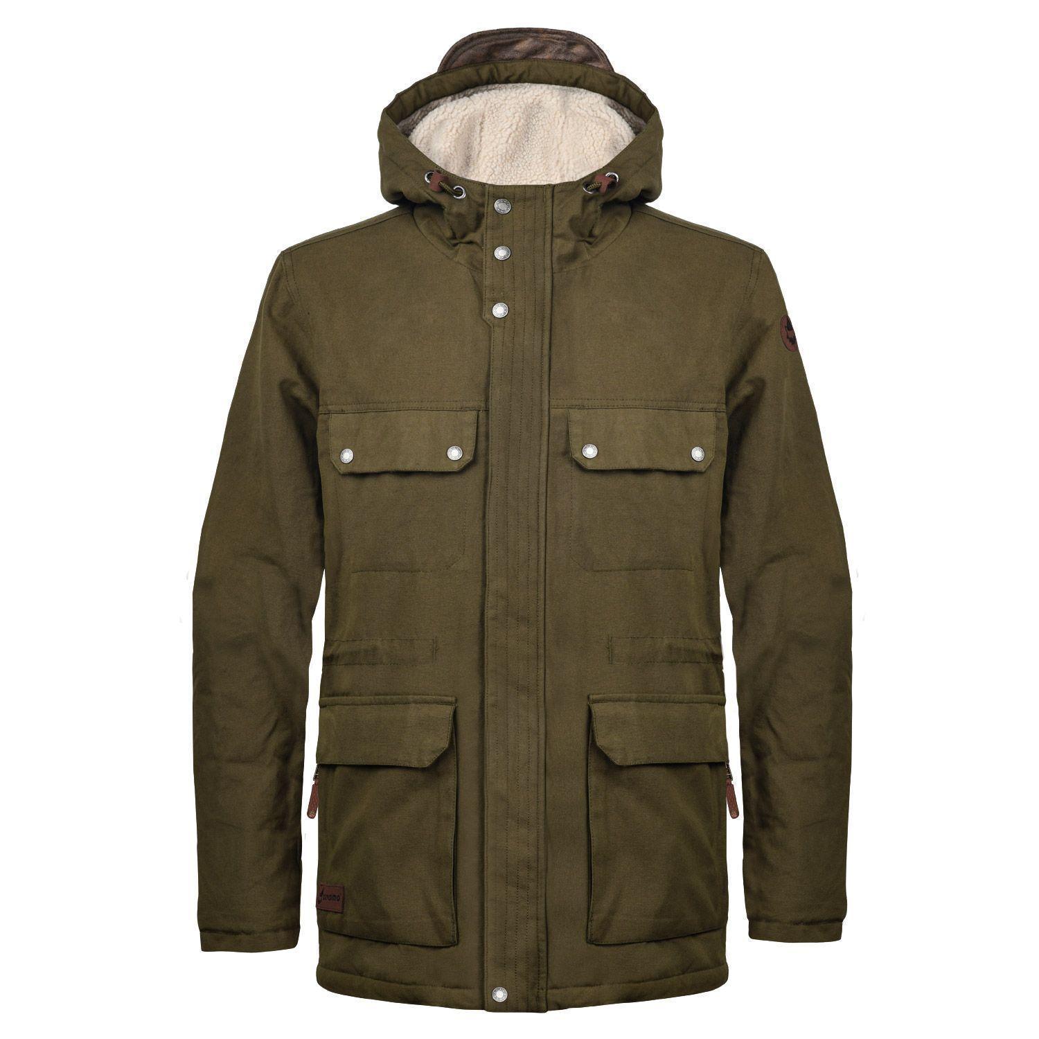 Chaqueta Barvar Men Canvas OliveGreen Gnomo-0
