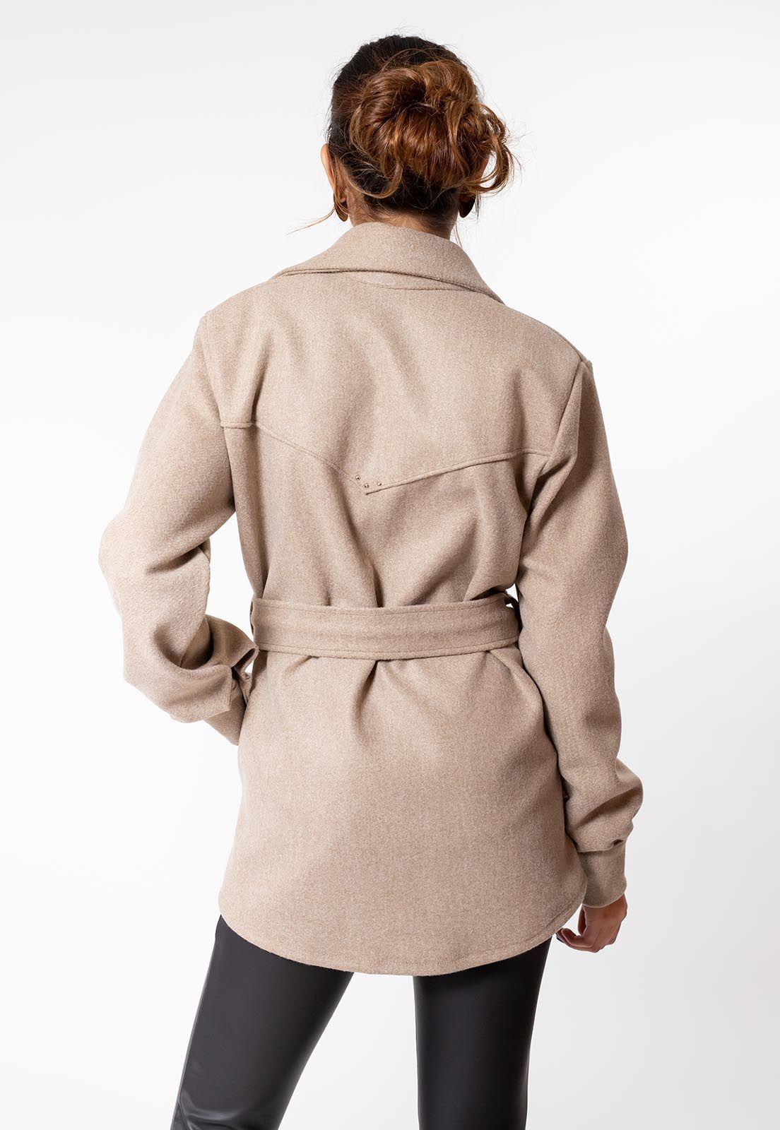 Chaqueta Angela Beige Natalia Seguel-2