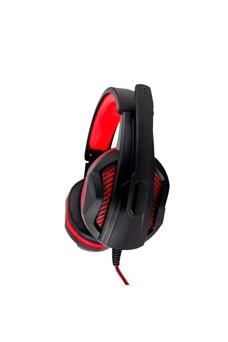 Audífonos Gamer GH05 Luces Led con Micrófono Rojo-5