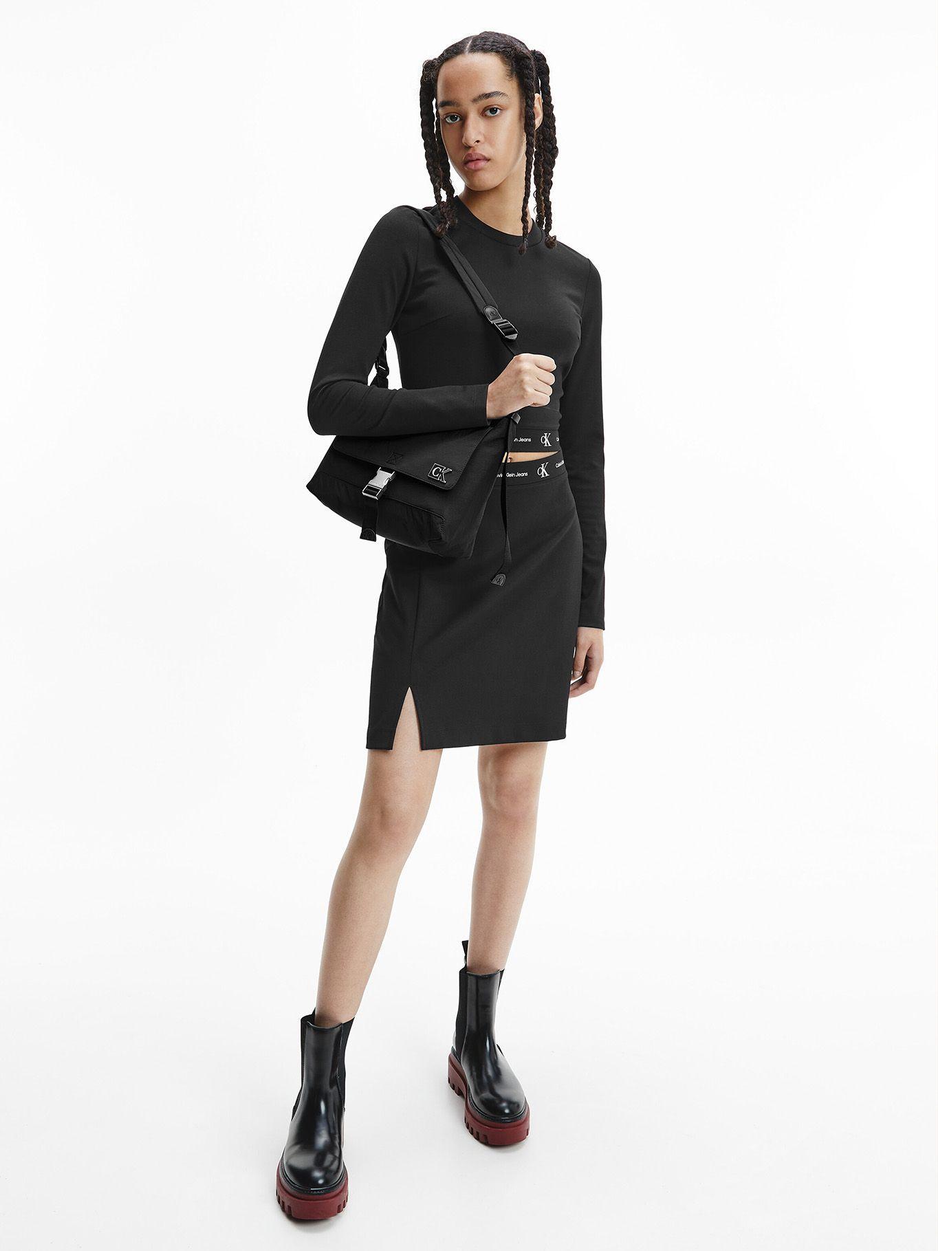 Cartera Xbody Feminine Nylon Negro Calvin Klein-2
