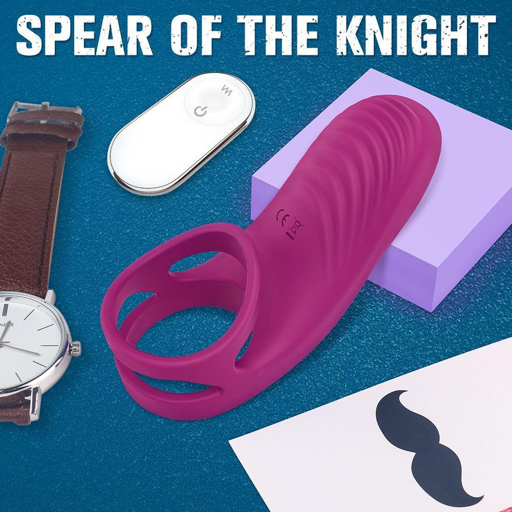 Nicholas Anillo Vibrador Doble Para El Pene Y Control Remoto-6