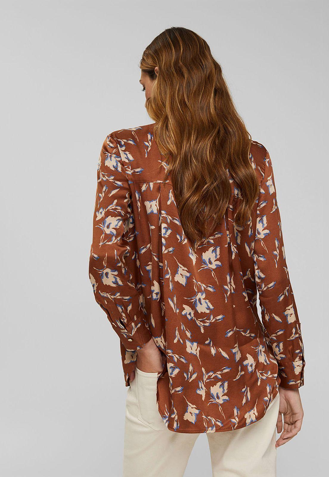 Blusa Manga Larga Estampada Con Lenzing™ Ecovero™ Esprit-1