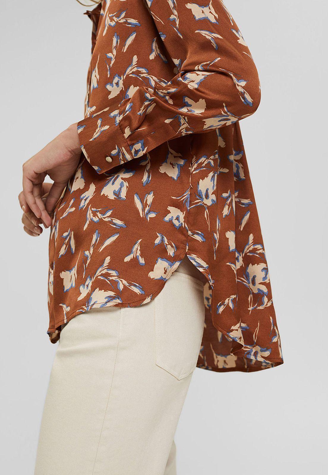 Blusa Manga Larga Estampada Con Lenzing™ Ecovero™ Esprit-2