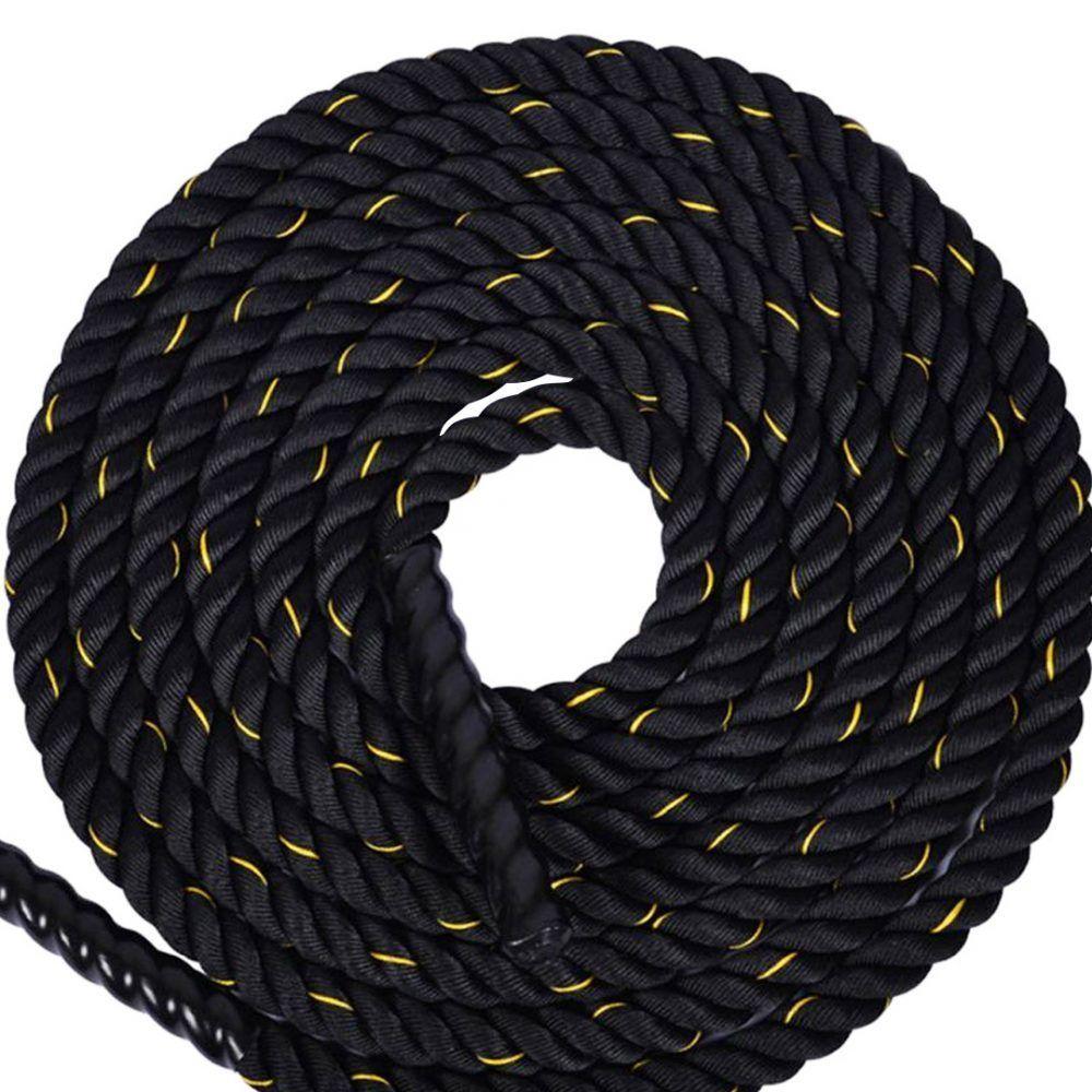 Cuerda Funcional Negra Mangos Crossfit Oferta 38mm X 9 M-2