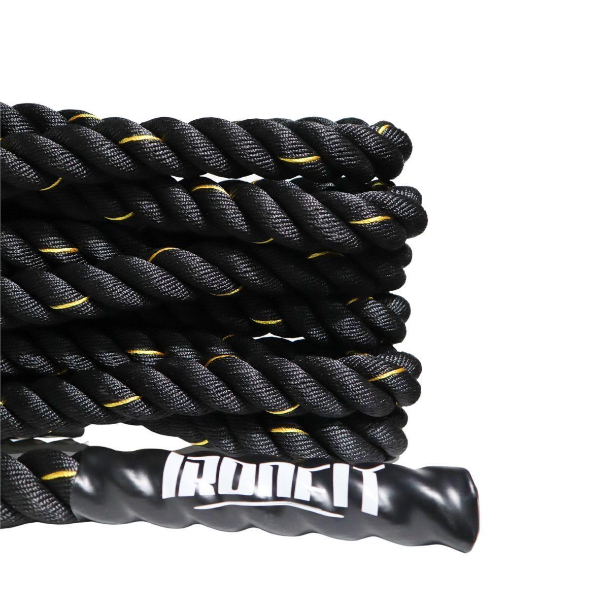 Cuerda Funcional Negra Mangos Crossfit Oferta 38mm X 9 M-4
