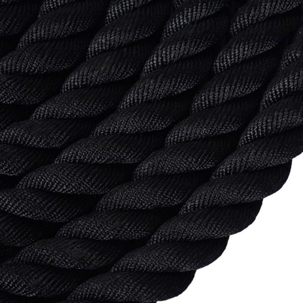 Cuerda Funcional Negra Mangos Crossfit Oferta 38mm X 9 M-5