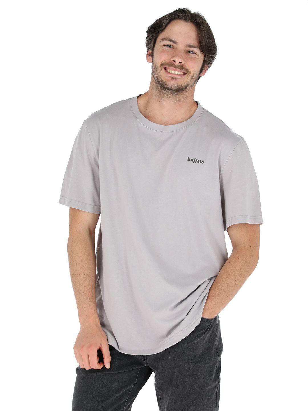 Polera Manga Corta Bombus Gris Hombre-0