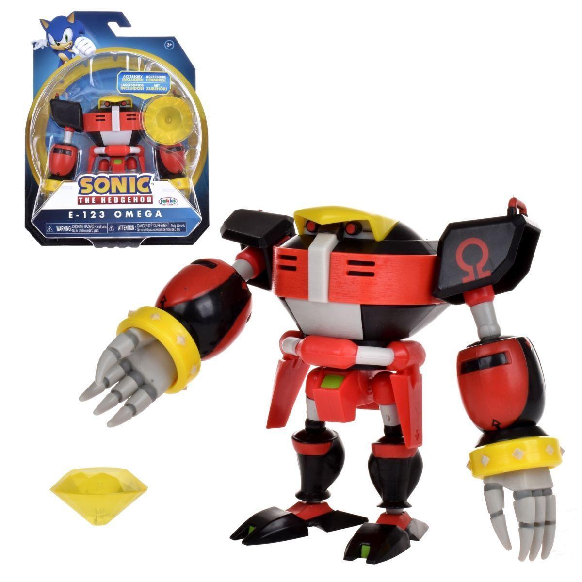 Figura Sonic 10 Cm. Con Accesorio - E123 Omeg With Yellow Chaos Emerald-0