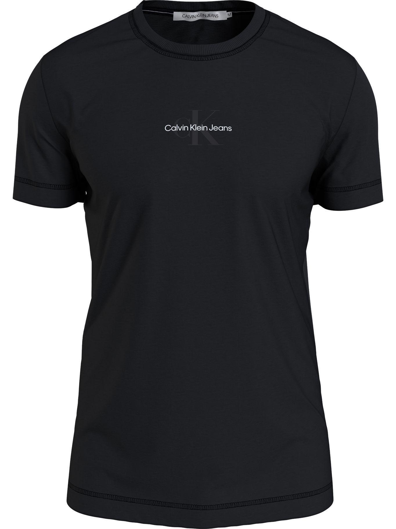 Polera Monogram Logo Negro Calvin Klein-0