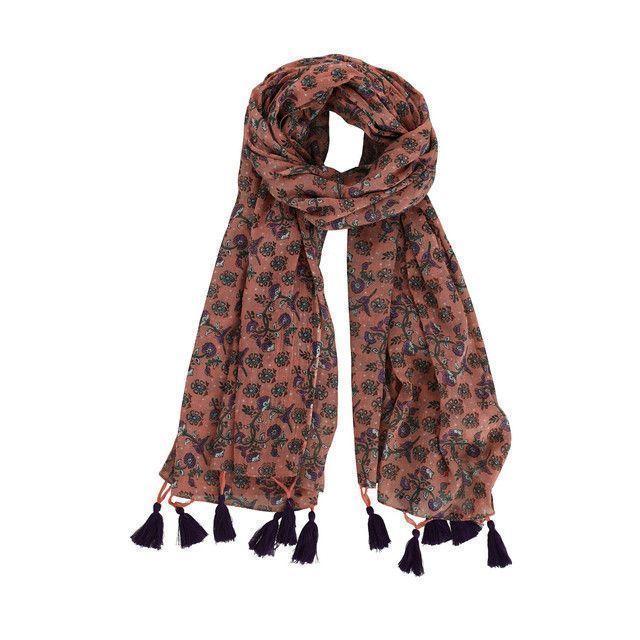 Pañuelo Estampado Ocre Garden iD-0