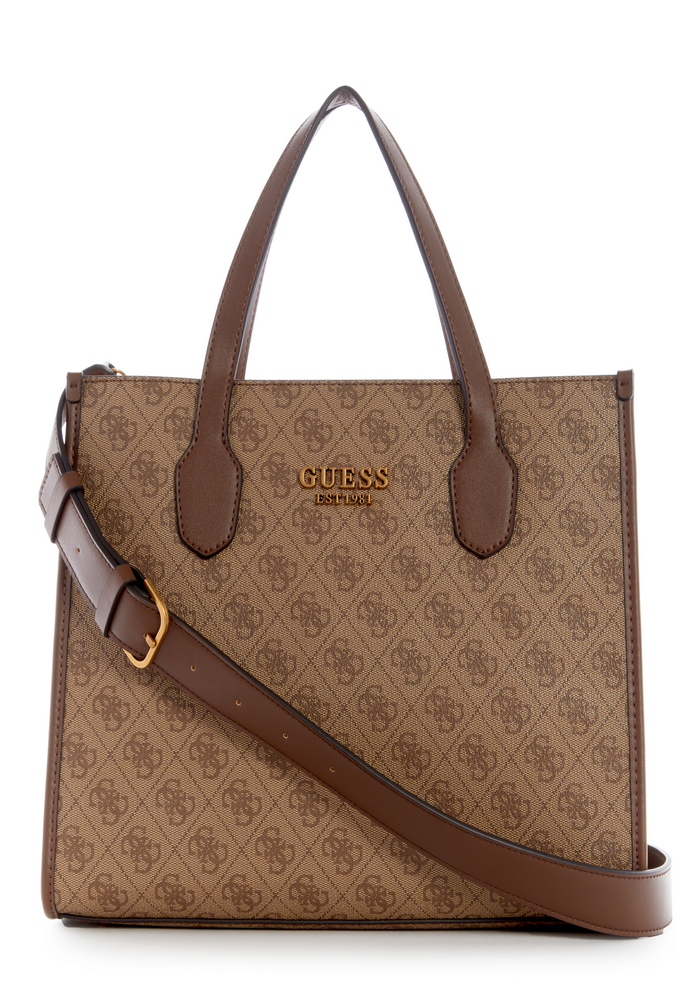 Cartera Silvana 2 Compartment Tote Lgw Café Guess-0