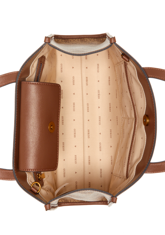 Cartera Silvana 2 Compartment Tote Lgw Café Guess-3