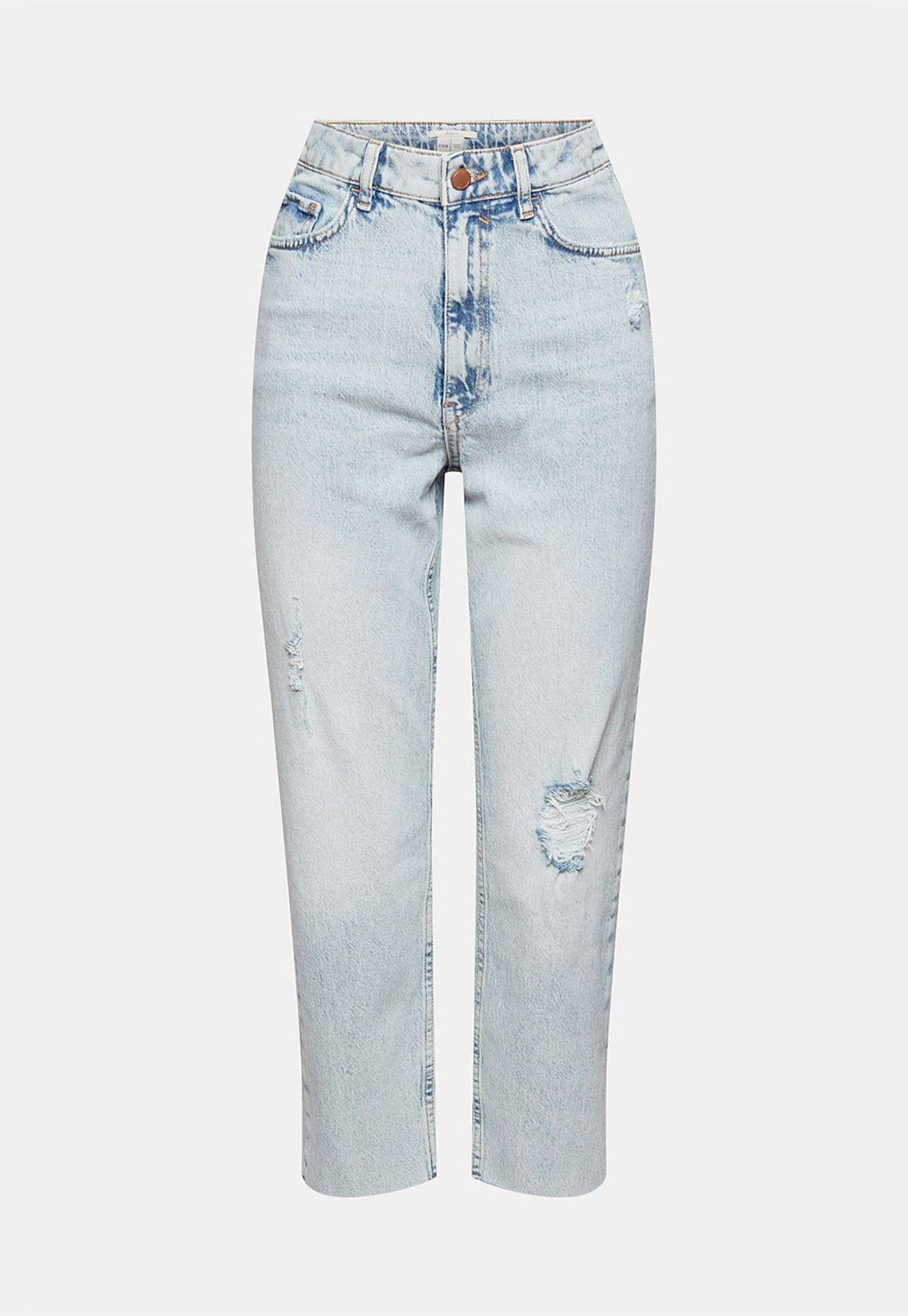 Jeans Con Efecto Roto Esprit-3