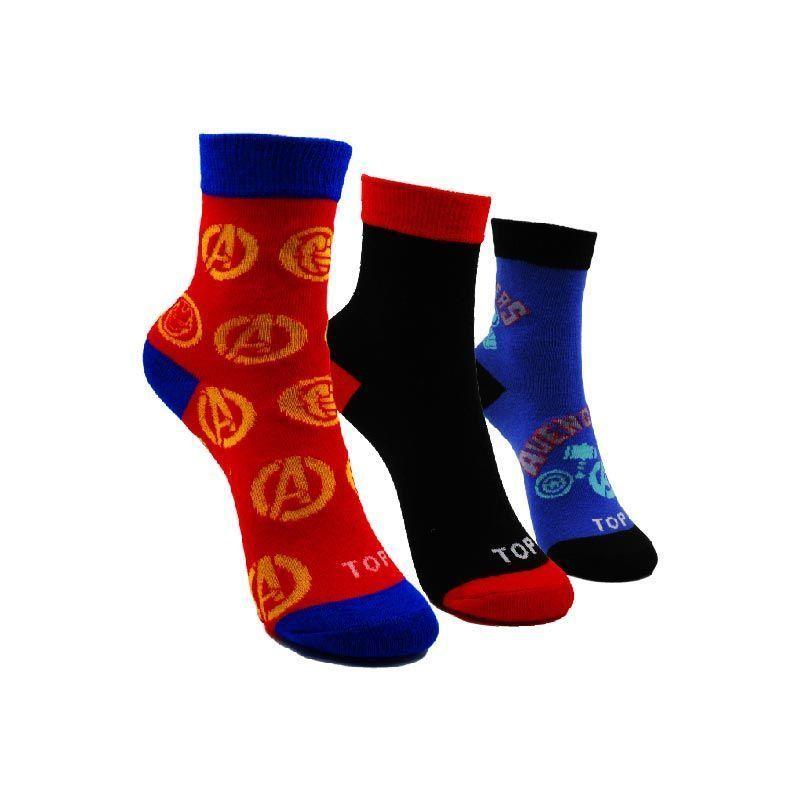 Calcetines Medios Niño Pack 3 Avengers Multicolor Top-0