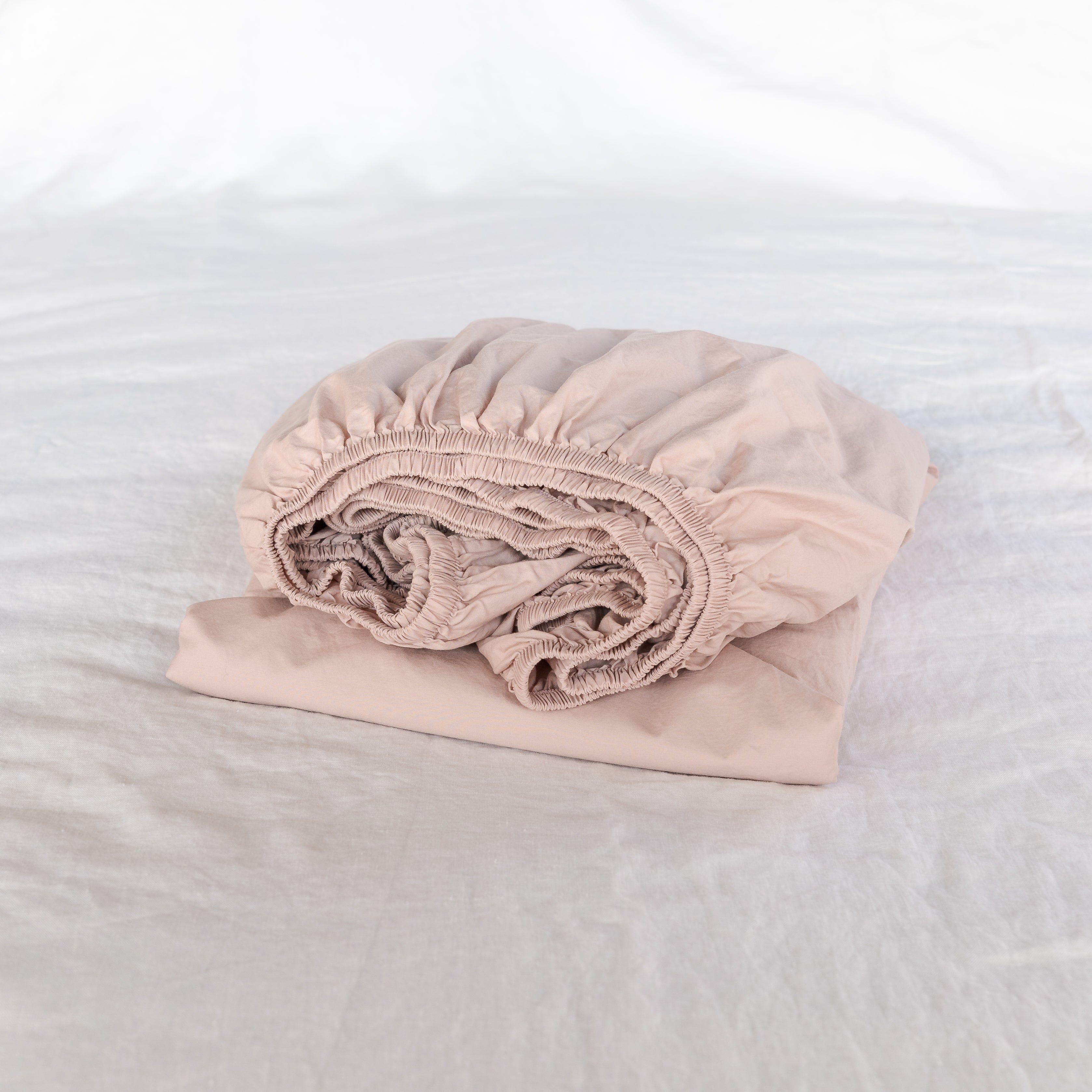 Sábana Bajera Algodón Ava - Rosa Palo / 1,5 PL-1