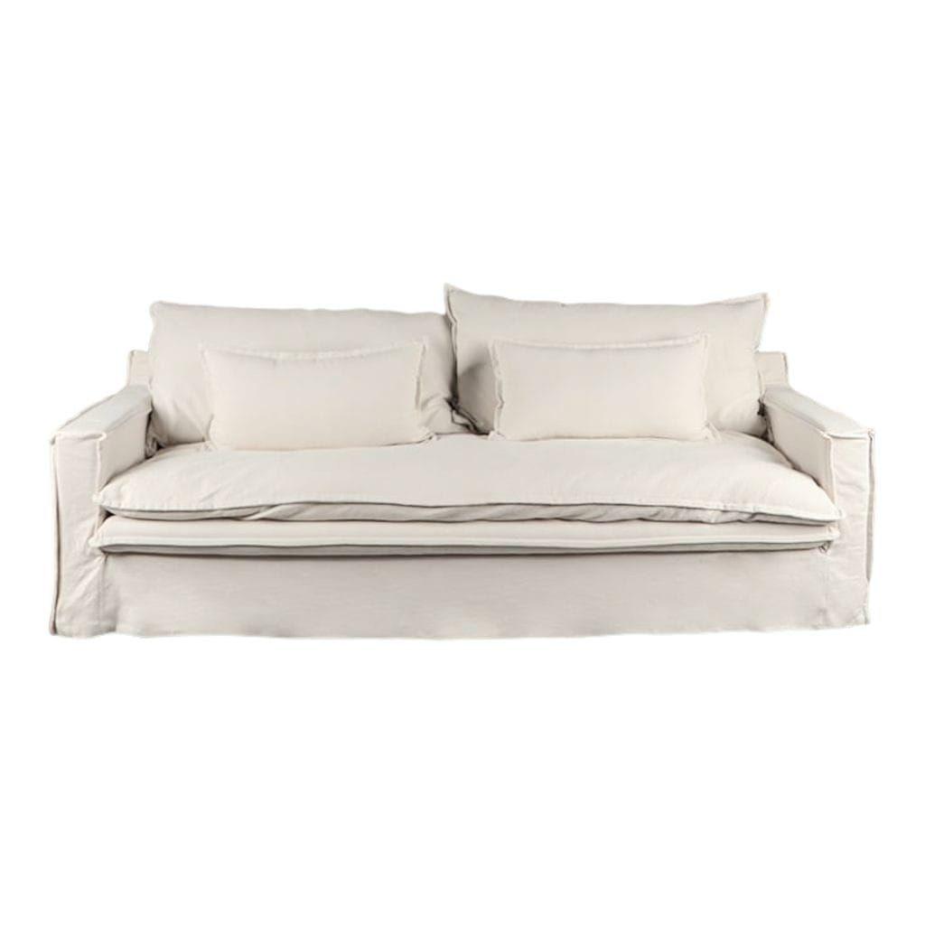Sofa Amaro 2,20 mts Beige con funda-0