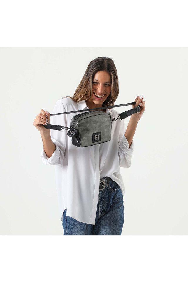 Cartera Cruzada Plateada Travel Humana-4