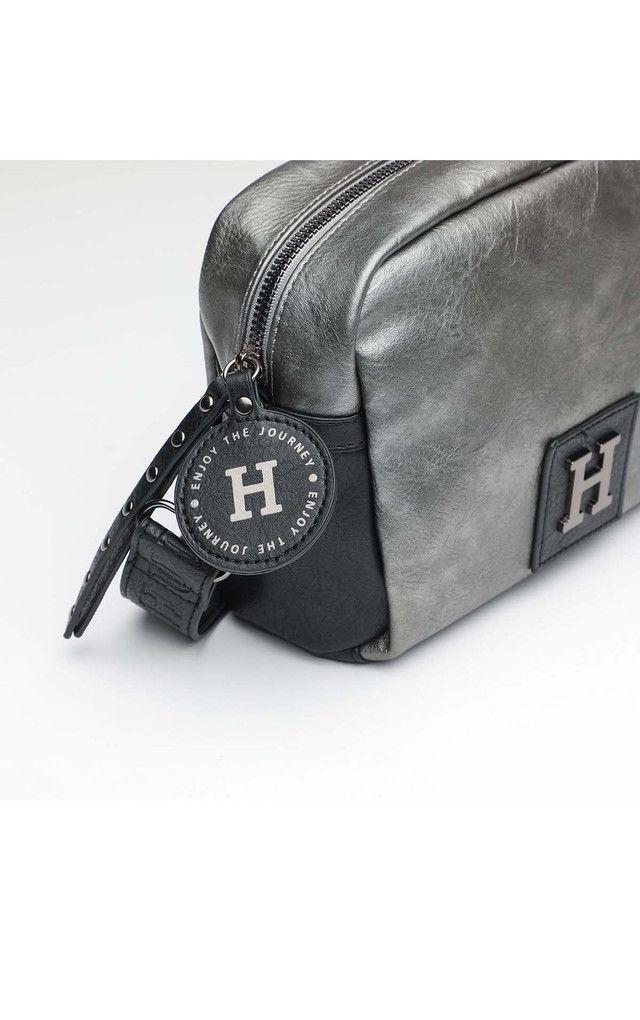 Cartera Cruzada Plateada Travel Humana-1