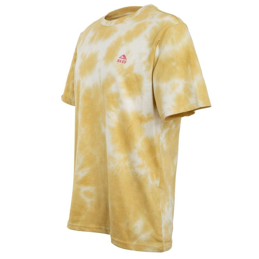 Polera Manga Corta Tie Dye Yellow Beige Pink-2