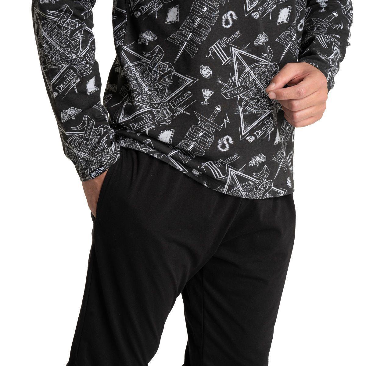 Pijama Algodón Hombre Invierno HARRY POTTER C2 Top-2