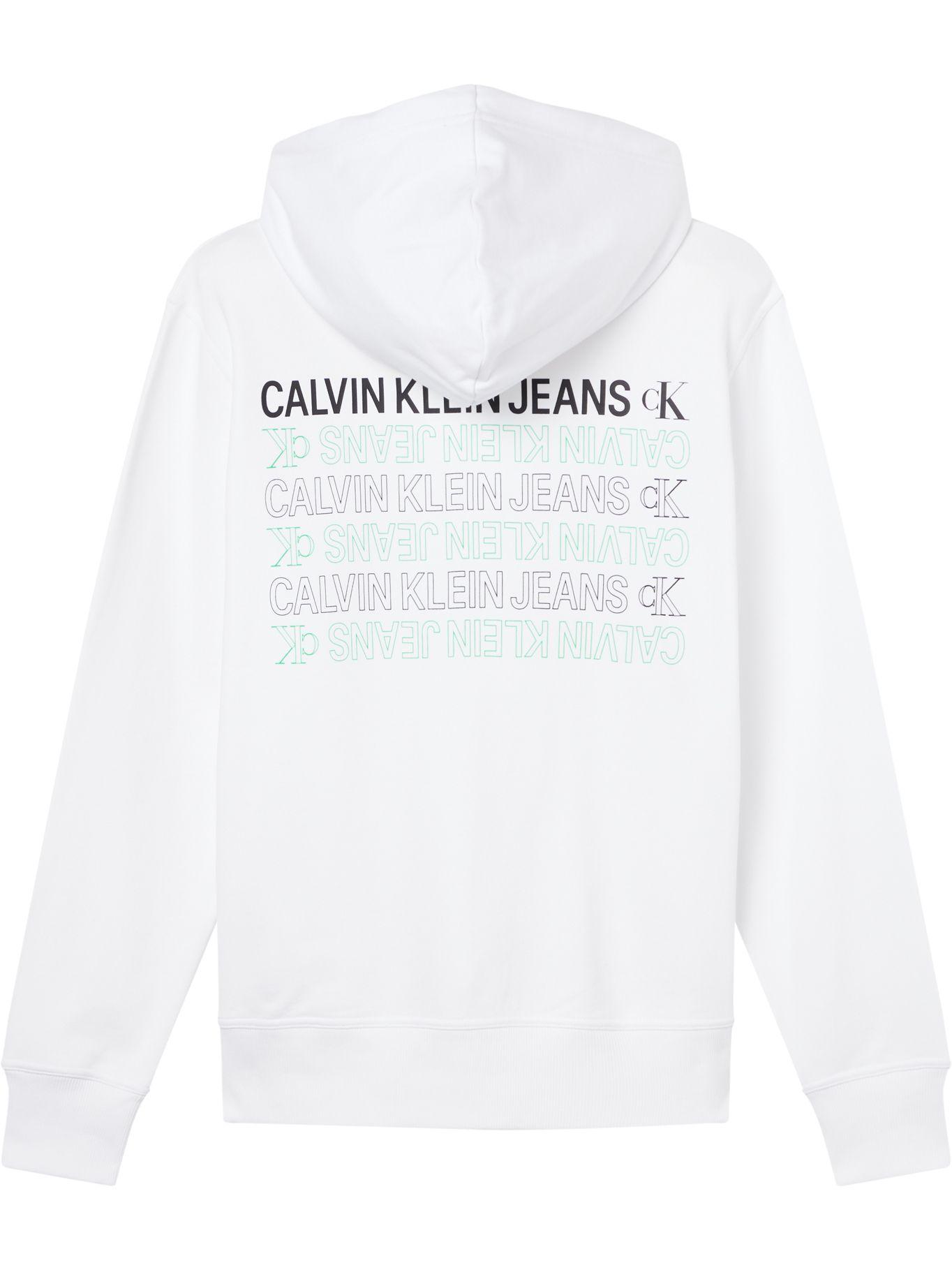 Polerón Hoodie Ck Repeat Blanco Calvin Klein-1