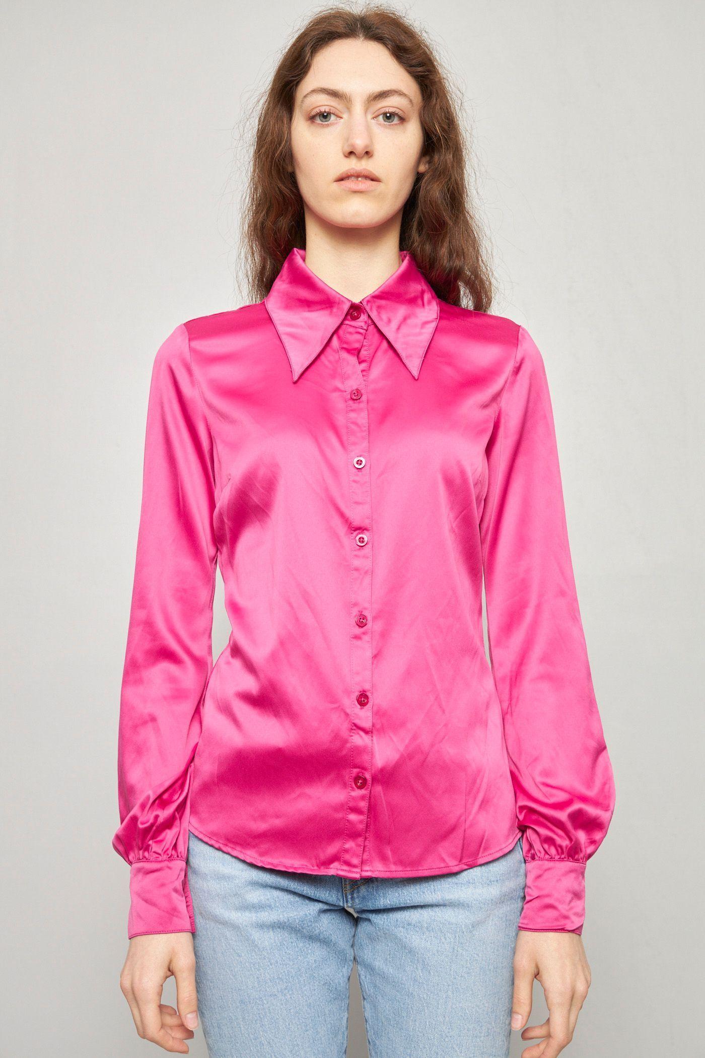 Blusa casual reciclado fucsia bcbgeneration talla S  -0